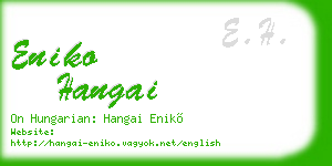 eniko hangai business card