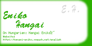eniko hangai business card